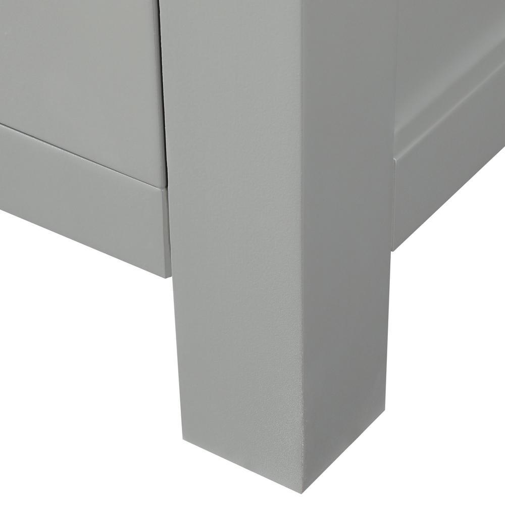 Modero 24 in. W x 71 in. H x 20 in. D Bathroom Linen Storage Tower Cabinet in Chilled Gray - Super Arbor