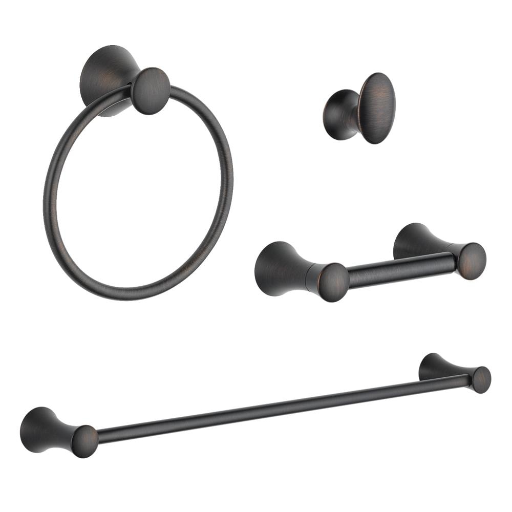 DELTA 4-Piece Lahara Venetian Bronze Decorative Bathroom Hardware Set