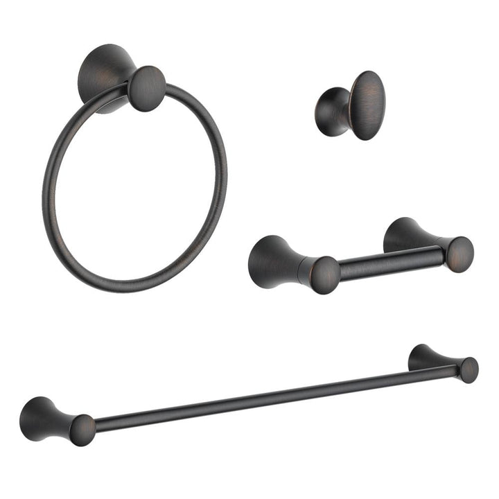 DELTA 4-Piece Lahara Venetian Bronze Decorative Bathroom Hardware Set