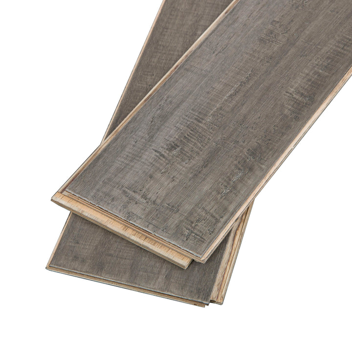 Cali Bamboo Fossilized Boardwalk Bamboo Distressed Engineered Hardwood Flooring, 5.31-in W x 9/16-in T x 72-in L (21.5-sq ft/Carton)