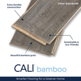 Cali Bamboo Fossilized Boardwalk Bamboo Distressed Engineered Hardwood Flooring, 5.31-in W x 9/16-in T x 72-in L (21.5-sq ft/Carton)