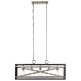 Kichler Stetton 5-Light Distressed Gray Farmhouse Chandelier