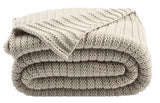 Safavieh Textures and Weaves Palewisper 50 x 60 in. Cotton Throw