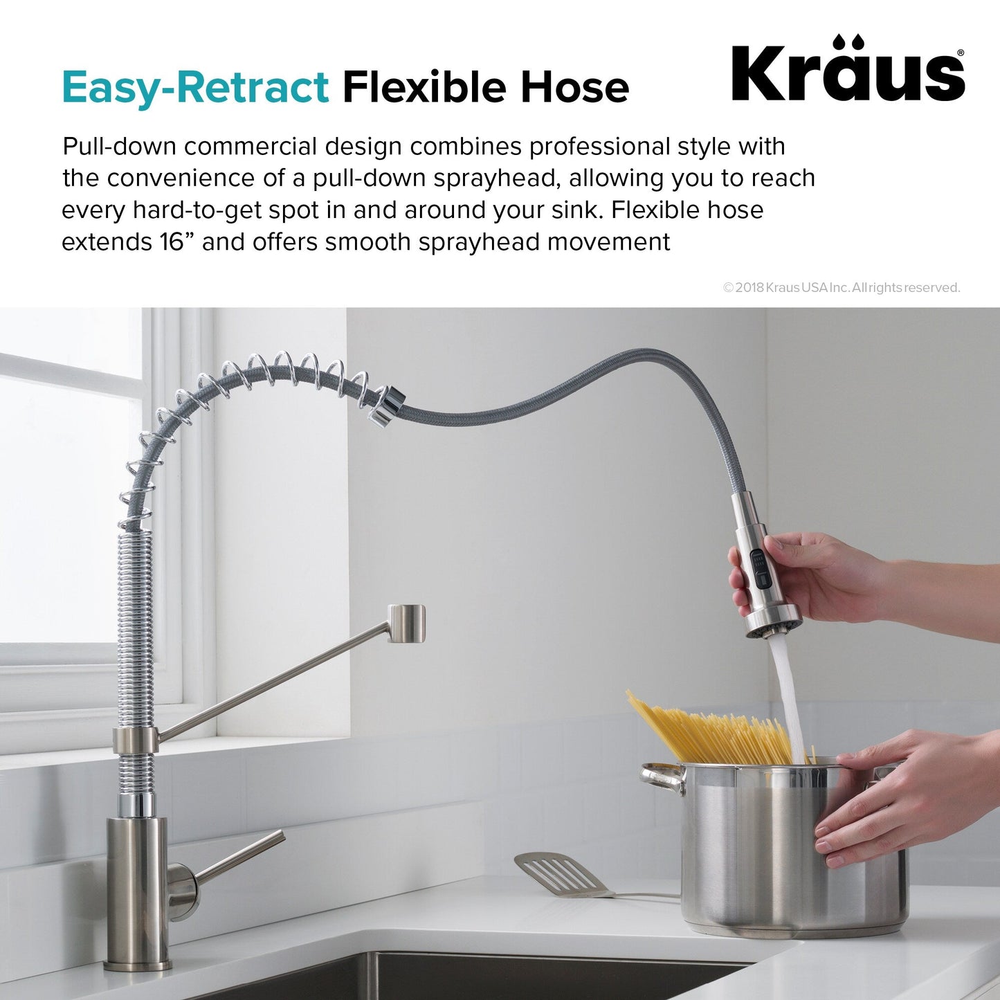 Kraus Stainless Steel Undermount Laundry Sink with Faucet and Drain