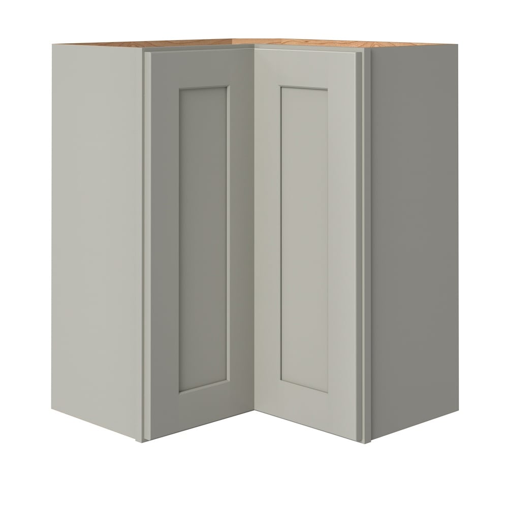 allen + roth Stonewall 24-in W x 30.125-in H x 12-in D Stone Blind Corner Wall Fully Assembled Cabinet (Flat Panel Shaker Style)