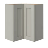 allen + roth Stonewall 24-in W x 30.125-in H x 12-in D Stone Blind Corner Wall Fully Assembled Cabinet (Flat Panel Shaker Style)