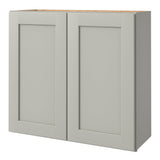 allen + roth Stonewall 33-in W x 30.125-in H x 12-in D Stone Wall Fully Assembled Cabinet (Flat Panel Shaker Door Style)