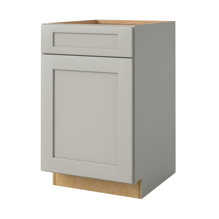 allen + roth Stonewall 21-in W x 34.5-in H x 24-in D Stone 1-Drawer Base Fully Assembled Cabinet (Flat Panel Shaker Style)