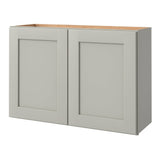 allen + roth Stonewall 36-in W x 24.5-in H x 12-in D Stone Wall Fully Assembled Cabinet (Flat Panel Shaker Door Style)