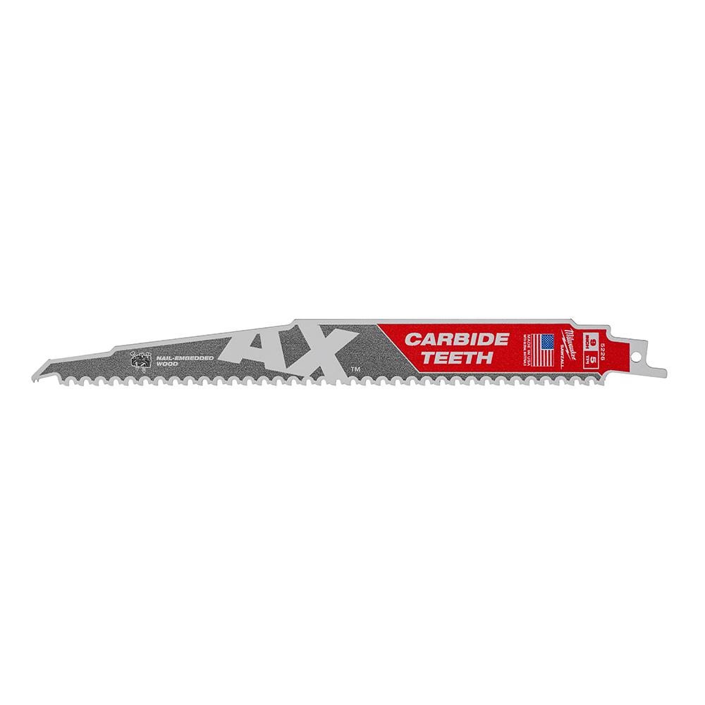 M18 FUEL 18-Volt Lithium-Ion Brushless Cordless Sawzall Reciprocating Saw Kit with Carbide Teeth The AX SAWZALL Blade