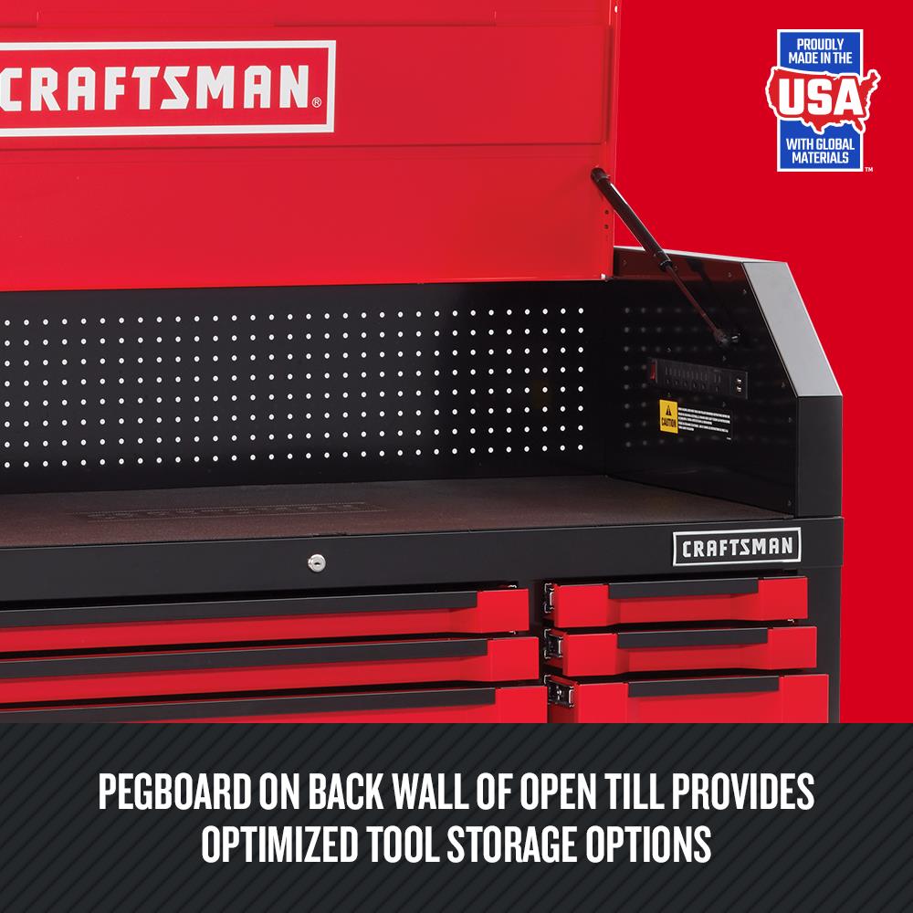 CRAFTSMAN 3000 Series 54-in W x 24.5-in H 6-Drawer Steel Tool Chest (Red)