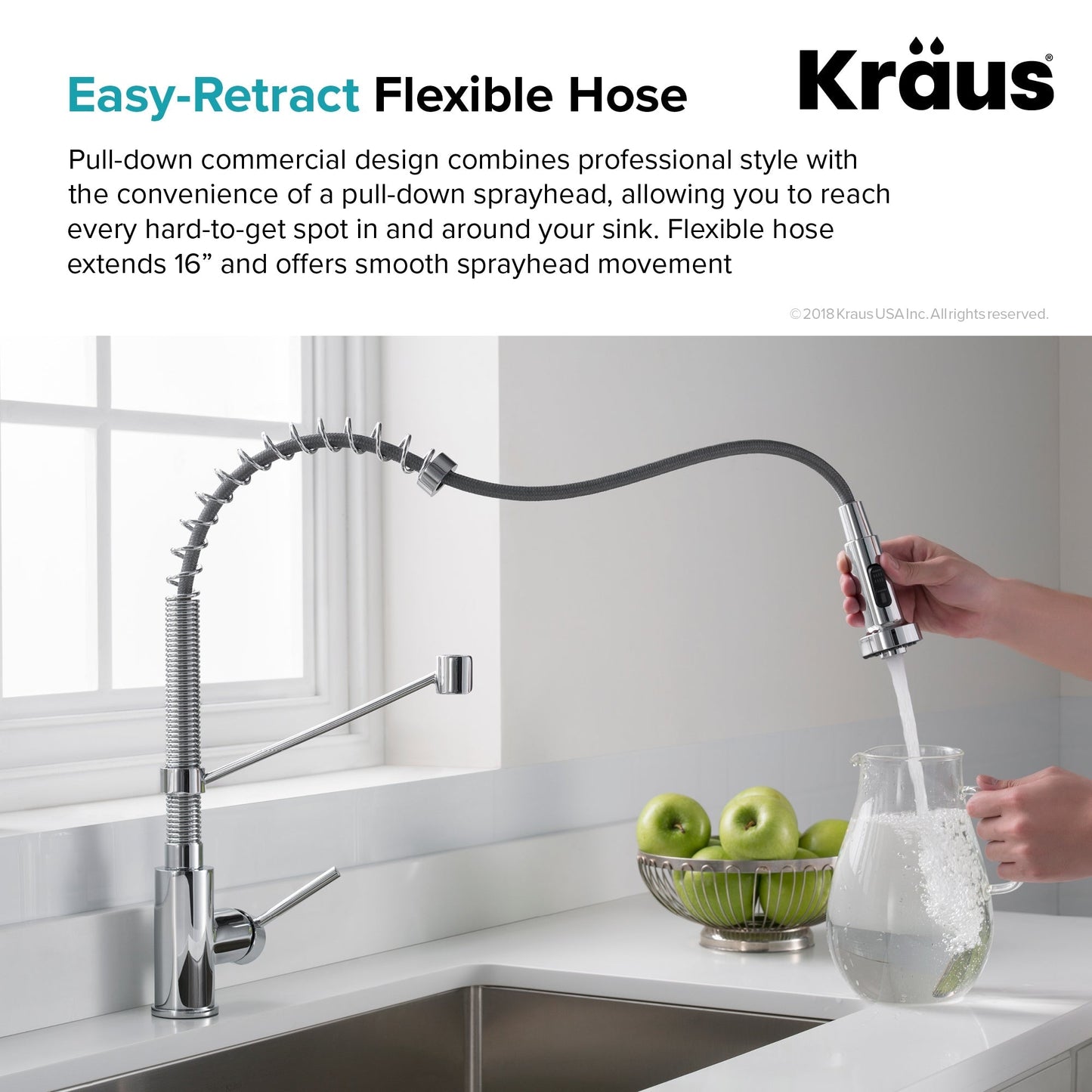 Kraus Stainless Steel Undermount Laundry Sink with Drain and Faucet