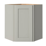 allen + roth Stonewall 24-in W x 30.125-in H x 20-in D Stone Diagonal Corner Wall Fully Assembled Cabinet (Flat Panel Shaker Style)