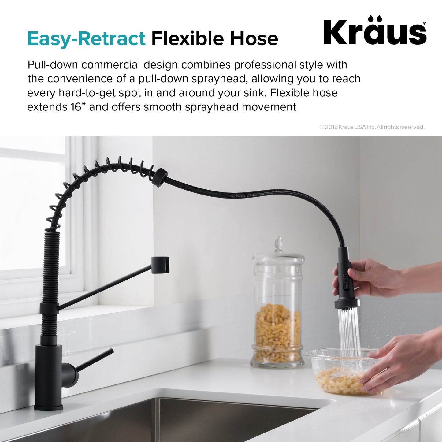 Kraus 18.5" x 24" Stainless Steel Undermount Laundry Sink with Faucet