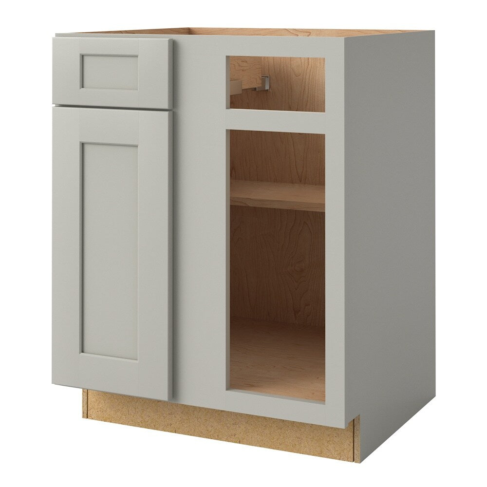 allen + roth Stonewall 27-in W x 34.5-in H x 24-in D Stone Blind 1-Drawer Base Fully Assembled Cabinet (Flat Panel Shaker Style)