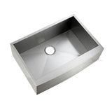 Handmade Farmhouse Apron-Front Stainless Steel 30 in. Single Bowl Kitchen Sink