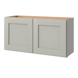 allen + roth Stonewall 36-in W x 18.125-in H x 12-in D Stone Wall Fully Assembled Cabinet (Flat Panel Shaker Door Style)