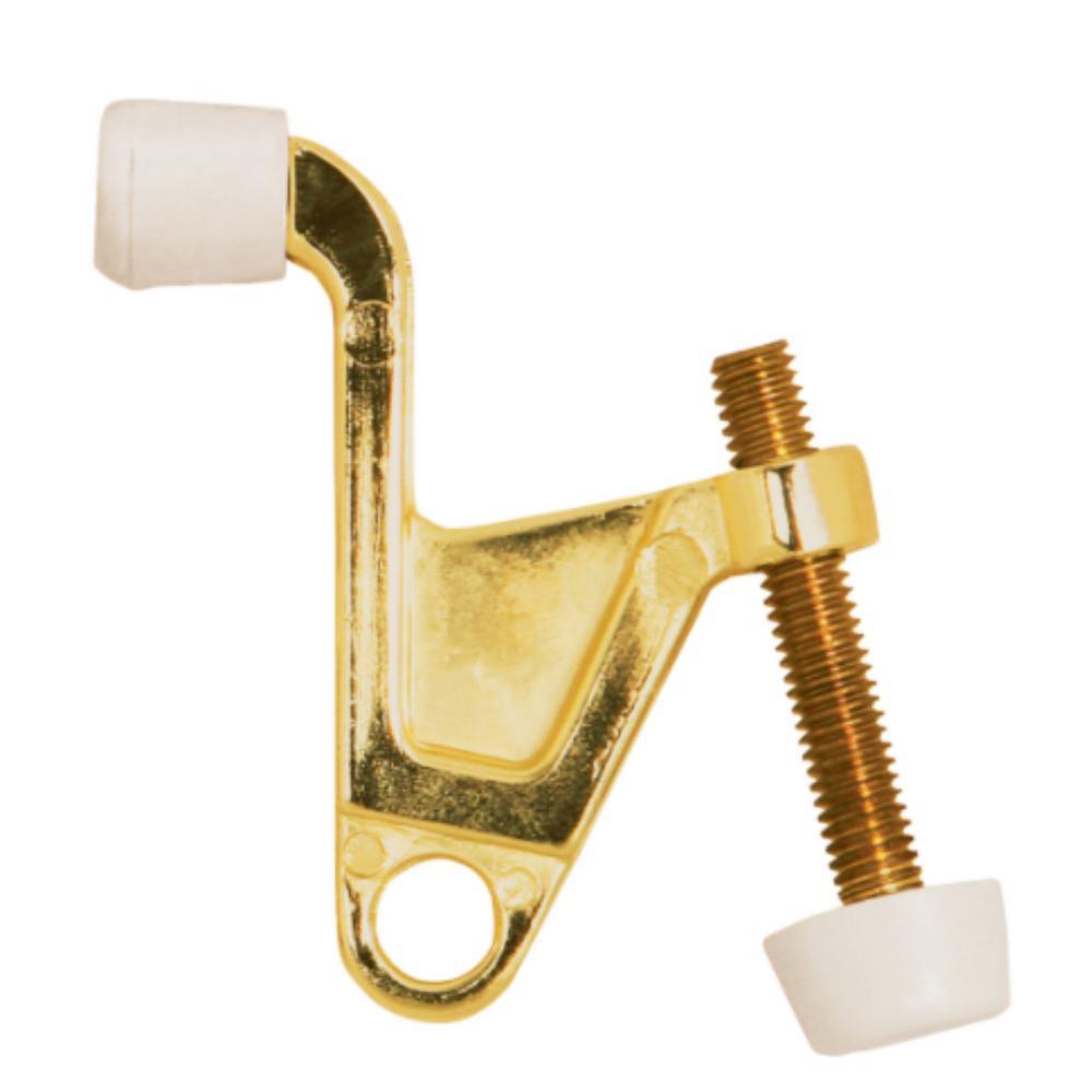 2-1/4 in. x 2-1/8 in. Polished Brass Jumbo Hinge Pin Door Stop Value Pack (10 per Pack) - Super Arbor