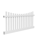 Freedom Lennox 4-ft H x 8-ft W White Vinyl Fence Panel (Unassembled)