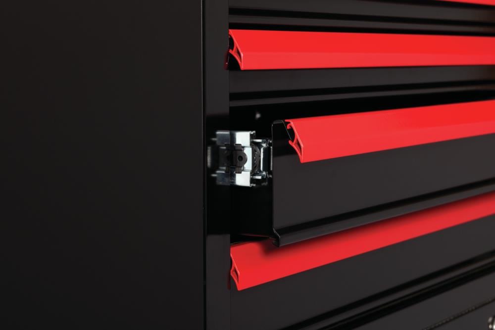 CRAFTSMAN 2000 Series 40.5-in W x 24.5-in H x 18-in D 8-Drawer Steel Tool Chest (Black with Red Trim)