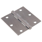 3-1/2 in. Black Residential Door Hinge with Square Corner Removable Pin Full Mortise (9-Pack) - Super Arbor