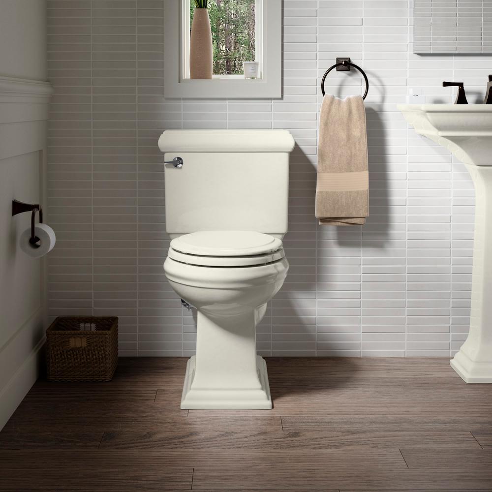 Memoirs Classic 2-Piece 1.28 GPF Single Flush Elongated Toilet with AquaPiston Flush Technology in Biscuit - Super Arbor