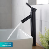 KRAUS Soft Rectangular Ceramic Vessel Bathroom Sink in White