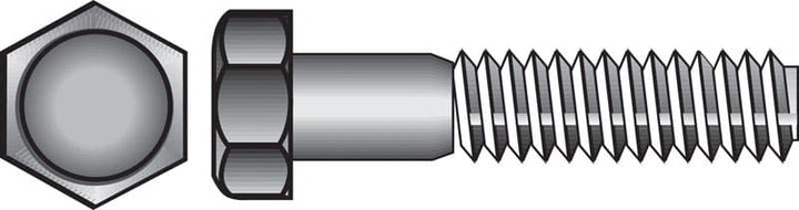 Hillman 1/4-20 in. Diameter x 2-1/2 in. Length Stainless Steel Hex Head Cap Screws, 50 Pack