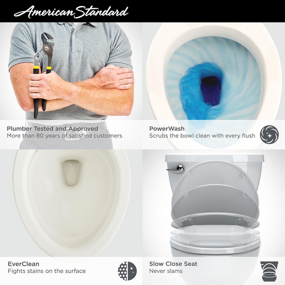 Cadet 3 FloWise Tall Height 2-Piece 1.28 GPF Single Flush Elongated Toilet in White with Slow Close Seat (4-Pack) - Super Arbor