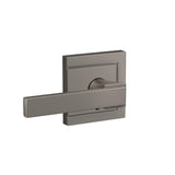 Custom Northbrook Matte Black Upland Trim Combined Interior Door Lever - Super Arbor