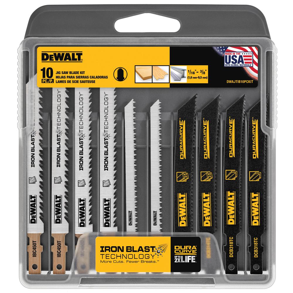 20-Volt MAX Li-Ion Cordless Jig Saw (Tool-Only) with Bonus General Purpose T-Shank Jig Saw Blade Set with Case (10-Pack) - Super Arbor