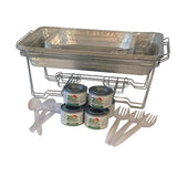 8 Qt. Capacity 24-Piece Aluminum Multi-Buffet Server Chafing Dish