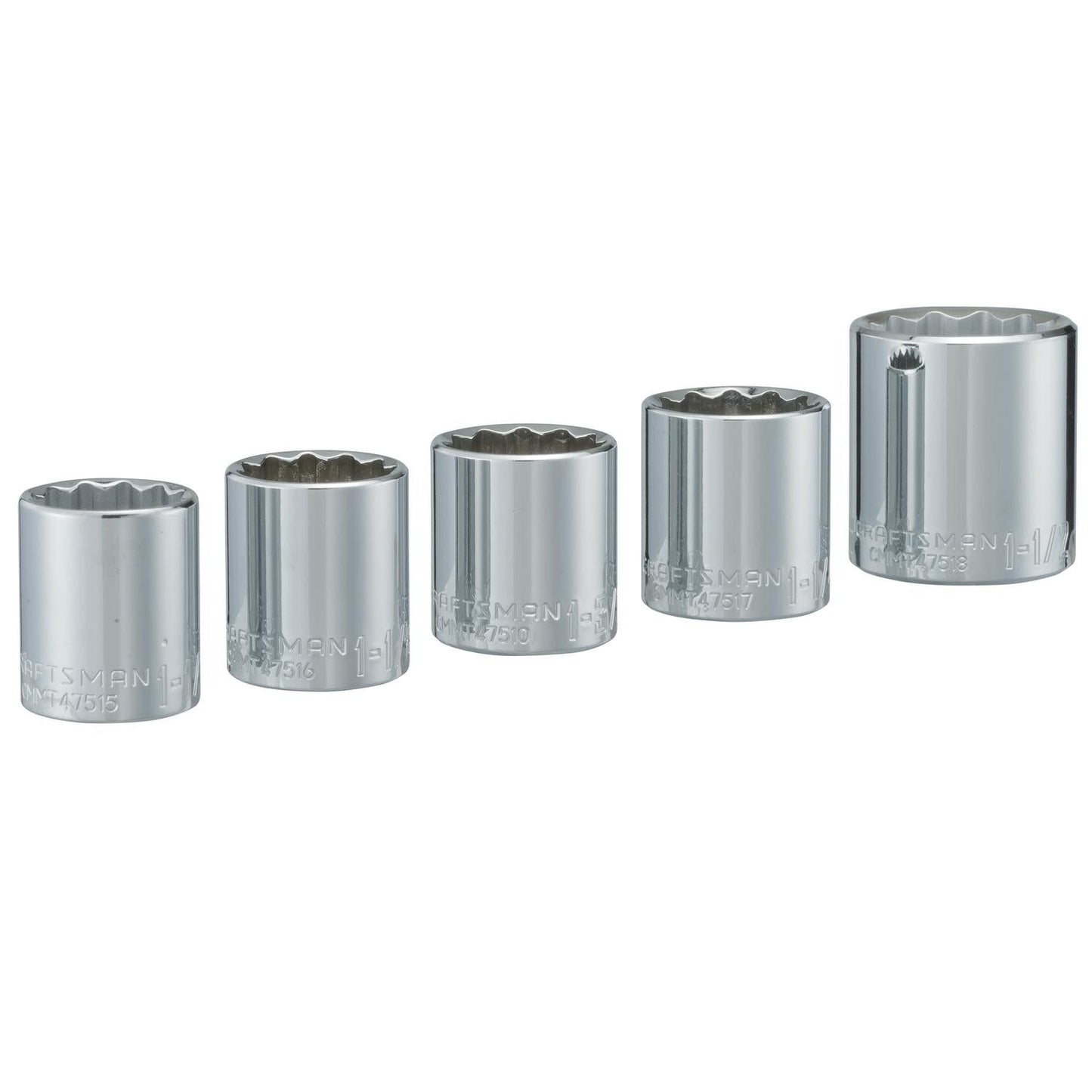 Craftsman SAE 12 Point Standard Socket Set, 5 pc