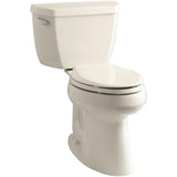 Highline Classic Comfort Height 10 in. Rough-In 2-Piece 1.28 GPF Single Flush Elongated Toilet in Biscuit - Super Arbor