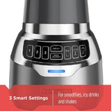 PowerCrush 48 oz. 3-Speed Silver Digital Blender with Travel  Cup