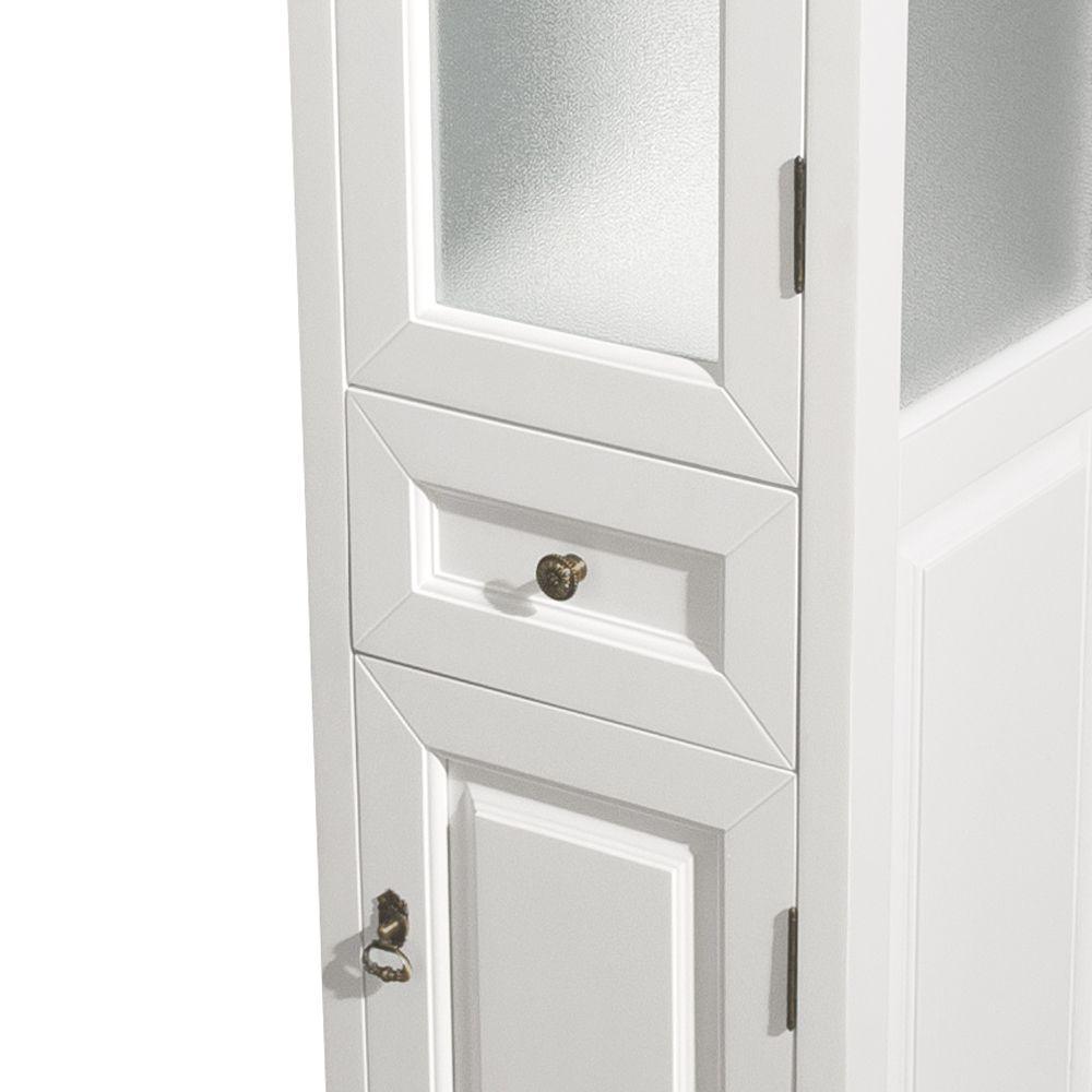 Andover 18 in. W x 65 in. H x 16 in. D Bathroom Linen Storage Cabinet in White