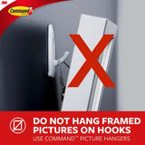 Large White Utility Hook Value Pack (6 Hooks, 12 Strips) - Super Arbor