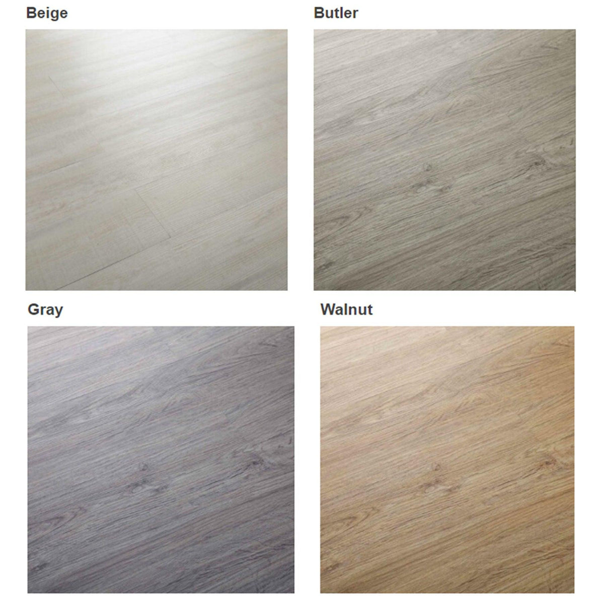 6" x 36" 16 PCS Vinyl Floor Planks Adhesive Floor Tiles 2.0mm Thick Easy Installation - Super Arbor