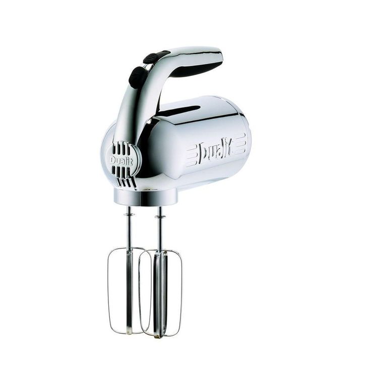 4-Speed Black Chrome Hand Mixer with Retractable Cord