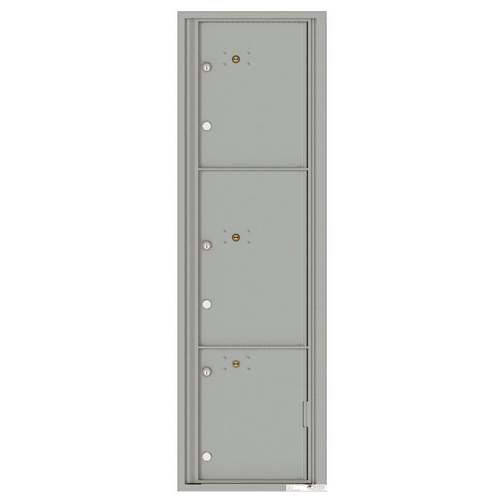 Versatile 3-Parcel Locker Wall-Mount 4C Mailbox - Super Arbor
