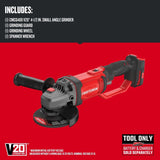 CRAFTSMAN V20 4.5-in 20-Volt Max Trigger Switch Cordless Angle Grinder