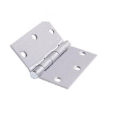 3.5 in. x 3.5 in. Satin Nickel Plain Bearing Steel Hinge with 1/4 in. Radius (Set of 2) - Super Arbor