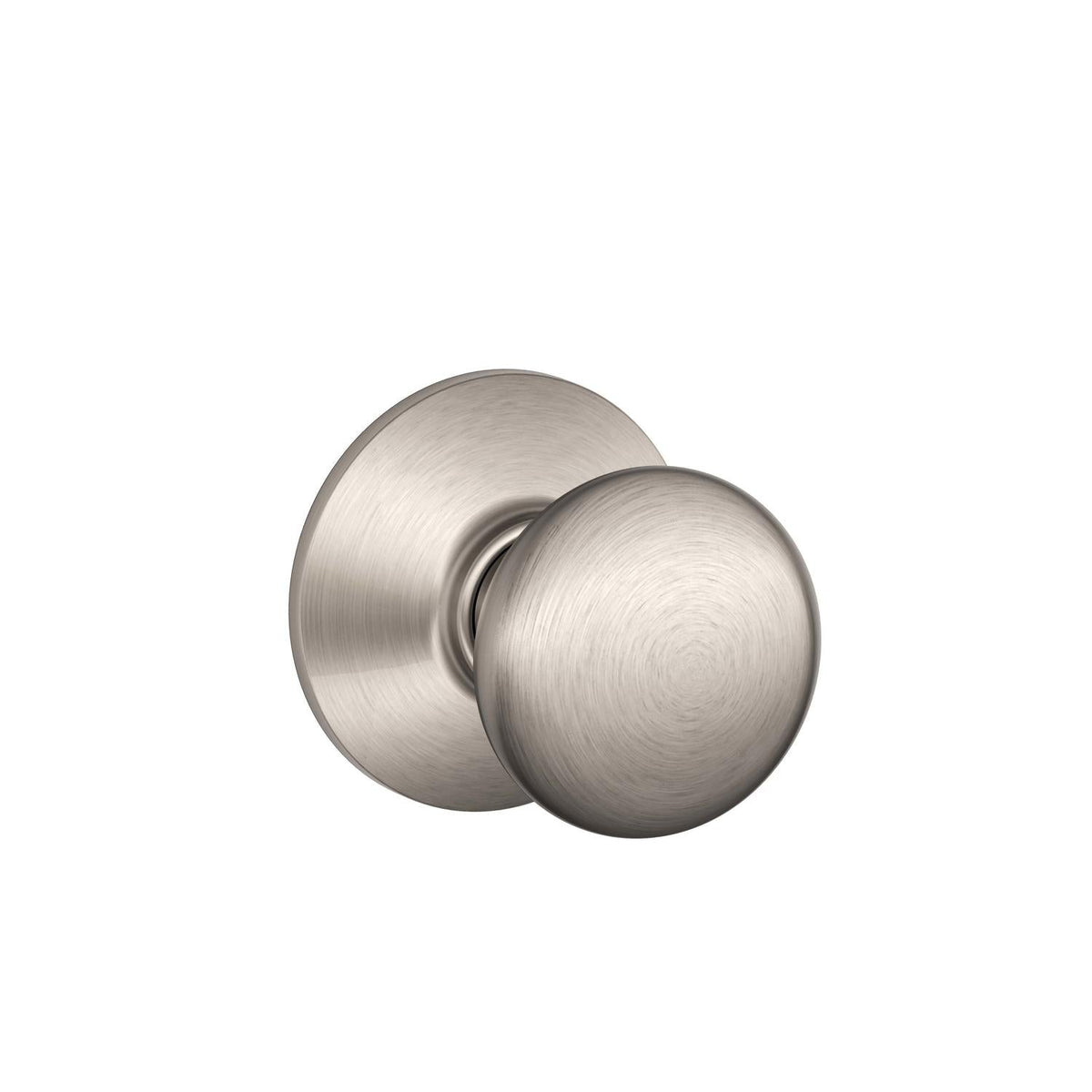 Schlage Plymouth Satin Nickel Passage Door Knob, Right or Left Handed