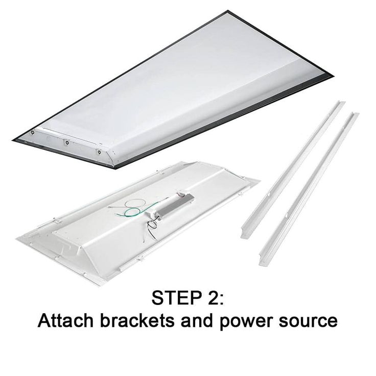 Commercial Electric 2 ft. x 4 ft. 100-Watt Equivalent Integrated LED White Troffer Light Kit Retrofit 5500 Lumen 4000K Bright White (4-Pack)