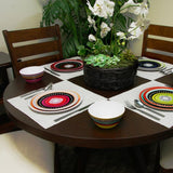 Almira 12-Piece Casual Multicolor Melamine Outdoor Dinnerware Set (Service for 4)