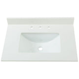 49 in. W Marble Vanity Top in Carrara - Super Arbor