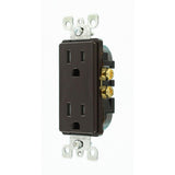 Decora 15 Amp Tamper Resistant Duplex Outlet, Brown - Super Arbor
