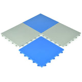 Greatmats Court Floor Flat Top Light Gray 12-1/8 in. x 12-1/8 in. x 5/8 in. Interlocking Modular Floor Tile (Case of 24)