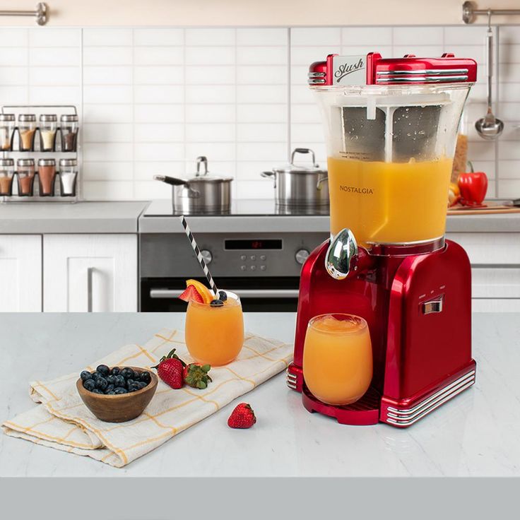 32 oz. Single Speed Retro Red Slush Drink Blender