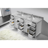 Caroline Parkway 72 in. W Bath Vanity Cabinet Only in White - Super Arbor